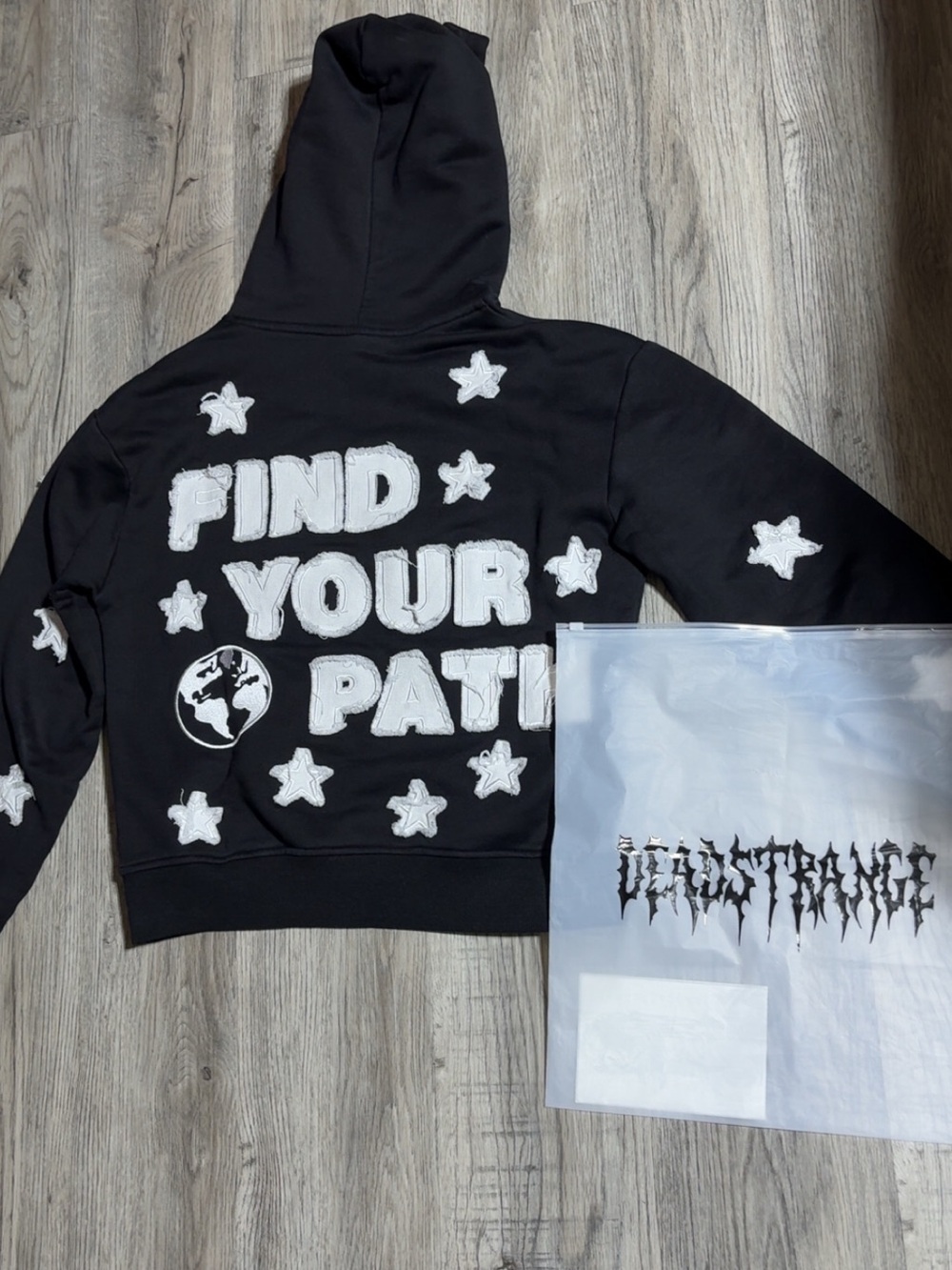 Black Hoodie with White 'Find Your Path'